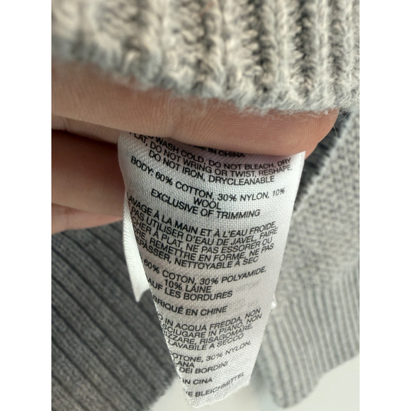 Columbia Sweater Womens XS Gray Pine Street Fair Isle Pullover Cotton Wool Blend - Picture 5 of 6